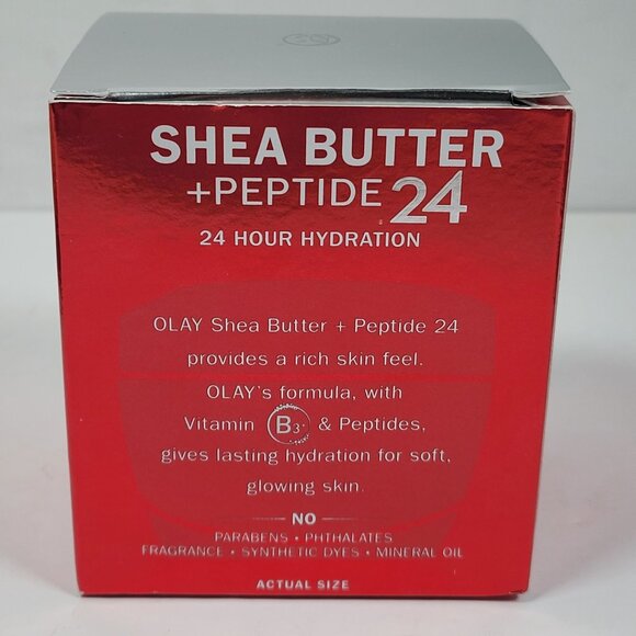 Olay Regenerist Shea Butter + Peptide 24 Rich Cream Fragrance-Free 48g Skincare - Picture 2 of 5